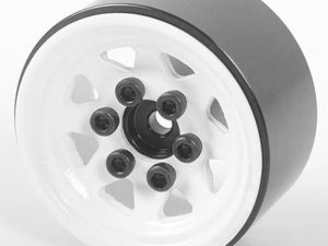 RC4WD STAMPED STEEL 1.0'' STOCK BEADLOCK WHEELS (WHITE)