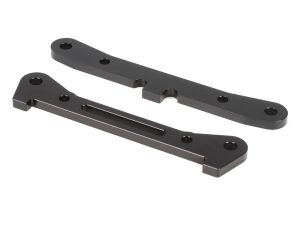 LOS Rear Hinge Pin Brace Set, Aluminum (2): 5IVE-T, MINI WRC