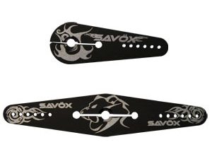 SAVOX ALUMINIUM SERVO HORN 2PCS LARGE DBL & SINGLE