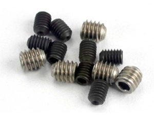 Traxxas Set (grub) screws, 3x4mm (8 pcs) / 4x4mm (stainless) (4 pcs)