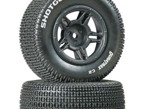 DURATRAX Shotgun SC Tire C2 Mounted Rear Tires: Slash (2)