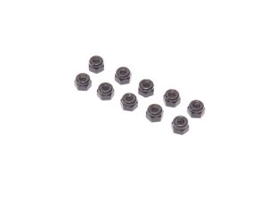 Schumacher SPEED PACK - M4 Alloy Nyloc Nuts - Black - pk10