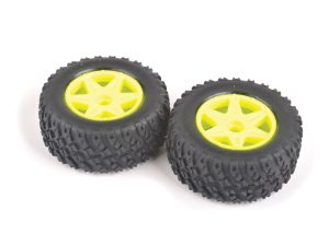Core RC Spider Front Tyre & Wheel Set - Yellow