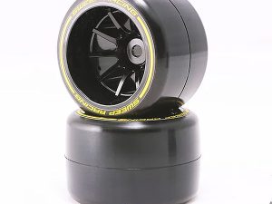 SWEEP 1/10 F1 LP MEDIUM CARPET REAR PRE-GLUED TYRES 40MM