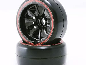 SWEEP 1/10 F1 LP SOFT FRONT PRE-GLUED SLICK TYRES 27MM 2PC