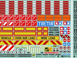 Tamiya RC STICKER SET 1/14 SCALE
