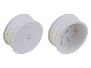TEAM ASSOCIATED 12MM HEX 2.2" 4WD FRONT WHITE WHEELS B74 +1.5MM