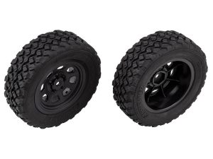 TEAM ASSOCIATED PRO2 LT10SW FRONT WHEELS & TYRES MOUNTED