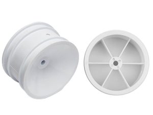 TEAM ASSOCIATED RC10 2.2 REAR WHEEL WHITE (FOR 3/16 AXLE)