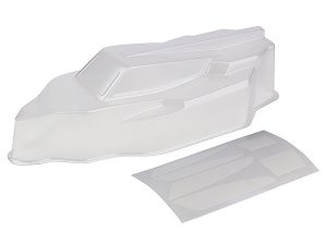 TEAM ASSOCIATED RC10B6.4 LIGHTWEIGHT BODYSHELL, CLEAR