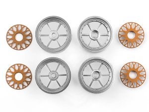 TEAM ASSOCIATED RC10DS WHEELS FRONT & REAR