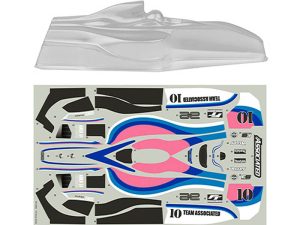TEAM ASSOCIATED RC10F6 CLASSIC BODY SHELL SET CLEAR