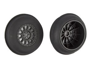 TEAM ASSOCIATED SAND RIBBED FRONT TYRES ON METHOD SC WHEEL