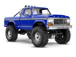 Traxxas TRX-4M 1979 Ford F-150 High Trail Edition 1:18 4WD Electric Trail Crawler, Blue (+ TQ, ECM-2.5, Titan 87T, 750mAh LiPo, USB Charger, Clipless Body)