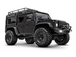 Traxxas TRX-4M Land Rover Defender 1:18 4WD Electric Trail Crawler, Black (+ TQ, ECM-2.5, Titan 87T, 750mAh LiPo, USB Charger, Clipless Body)