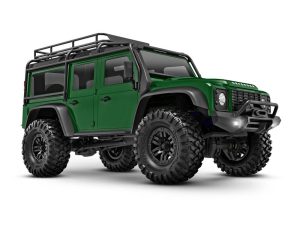 Traxxas TRX-4M Land Rover Defender 1:18 4WD Electric Trail Crawler, Green (+ TQ, ECM-2.5, Titan 87T, 750mAh LiPo, USB Charger, Clipless Body)