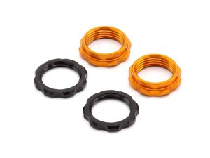 Vanquish S8E Machined Spring Collars Orange