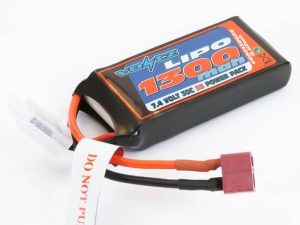 VOLTZ 1300mah 2S 7.4V 30C LIPO BATTERY (DEANS CONNECTOR)