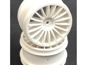 Schumacher Wheel; Rear - White 18 Spoke - GTR  (pr)