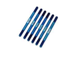 JConcepts XB2 2024 3.5 x 55mm Fin Ti Turnbuckle Set – Blue